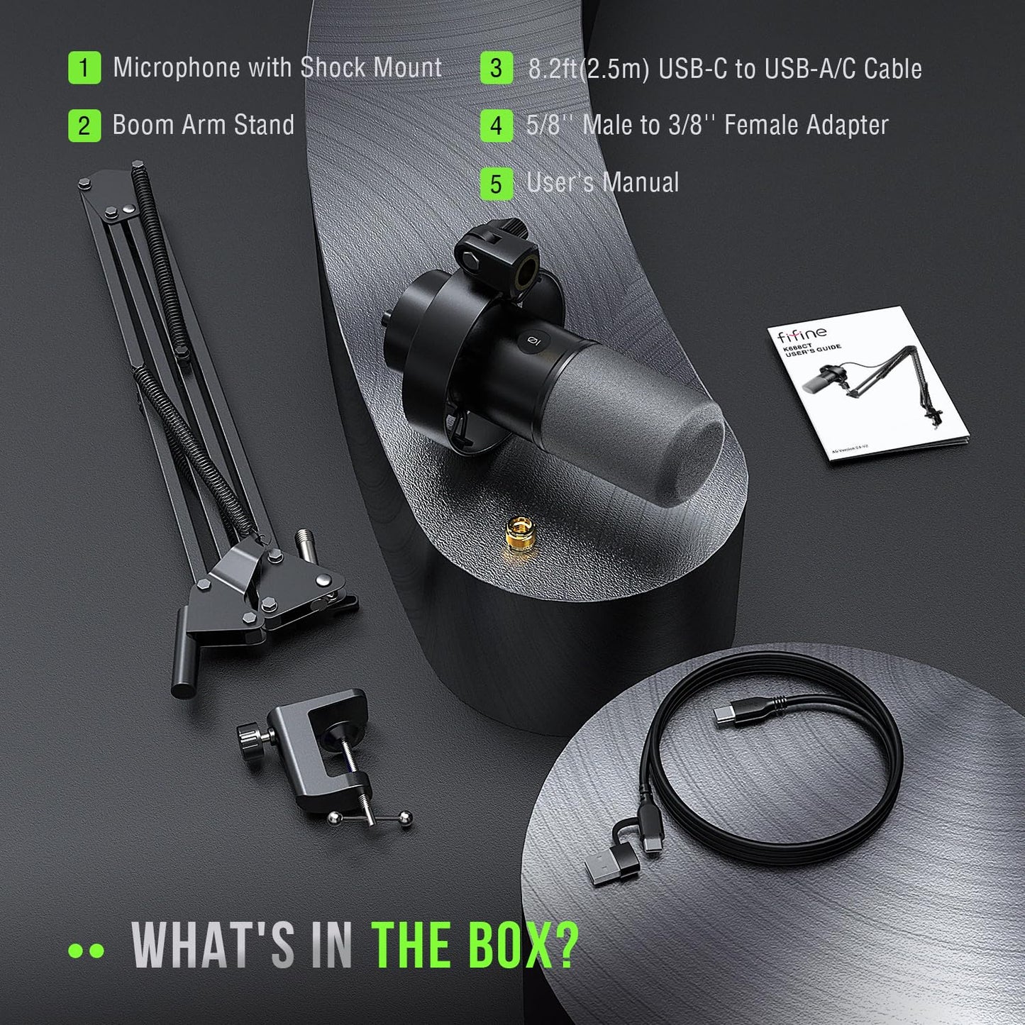 FIFINE K688 USB/XLR Dynamic Podcast Microphone Kit
