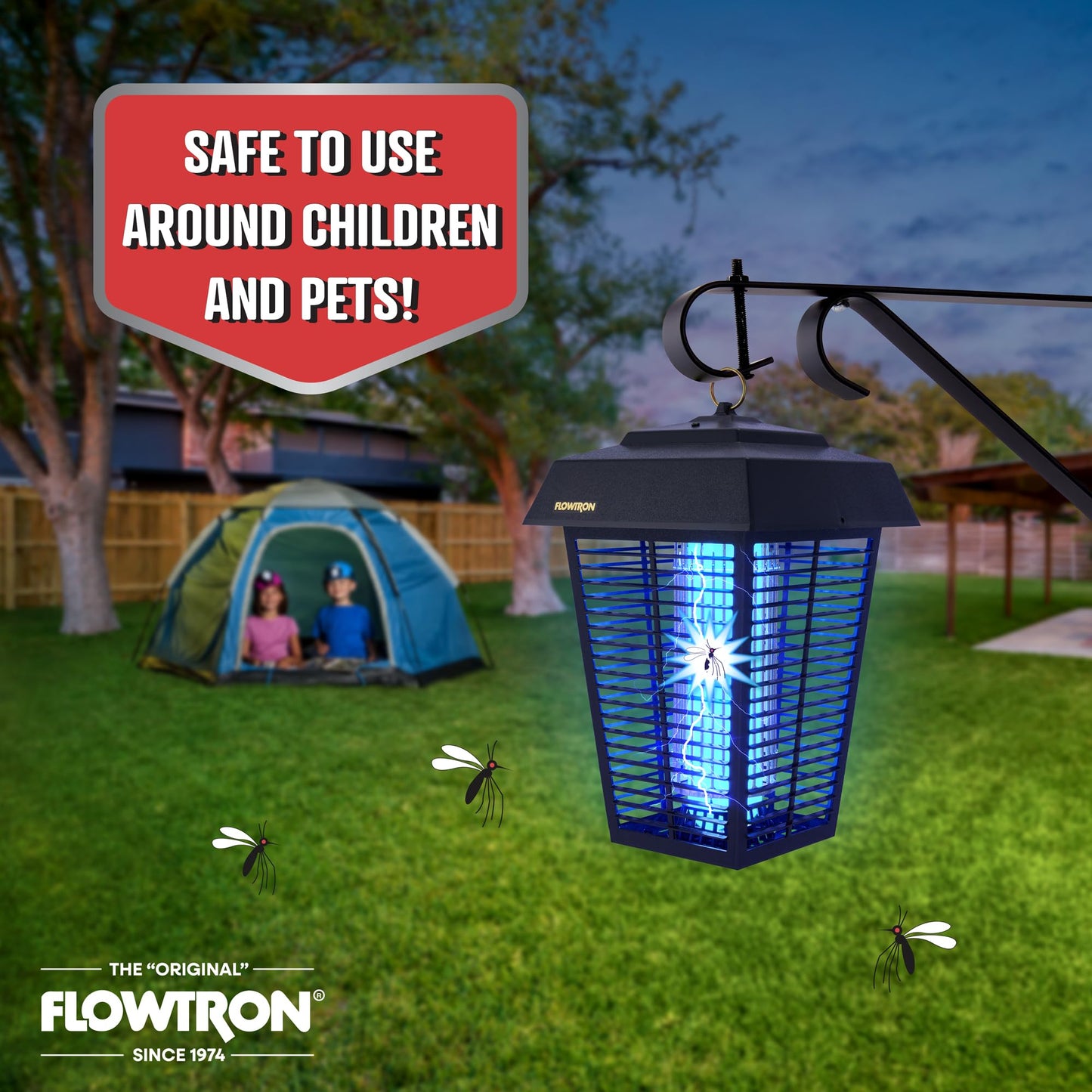 FLOWTRON Bug Zapper - 80W Electric Insect & Mosquito Killer