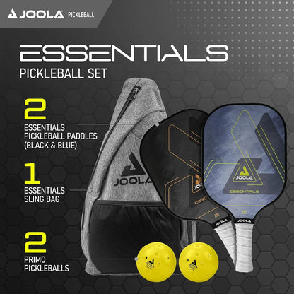 Essentials Pickleball Paddles with Reinforced Fiberglass Surface and Honeycomb Polypropylene Core