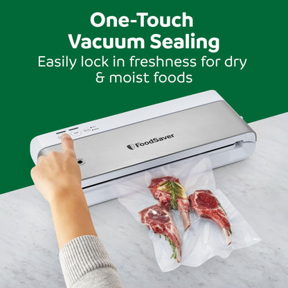 FOODSAVER Compact Vacuum Sealer Machine with Bags & Roll