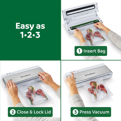 FOODSAVER Compact Vacuum Sealer Machine with Bags & Roll