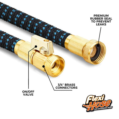 FLEXI HOSE Expandable Garden Hose 150FT with 8 Function Nozzle