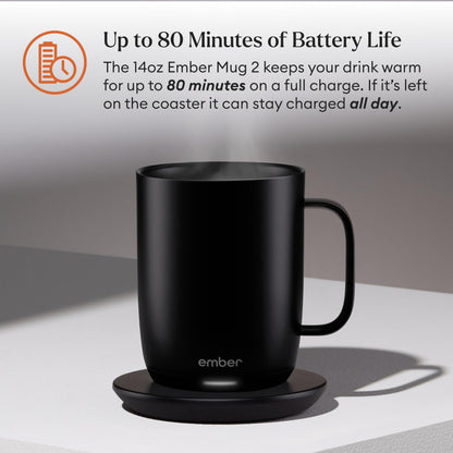 EMBER Temperature Control Smart Mug 2 - App-Controlled Heated Mug
