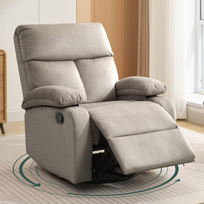Small Swivel Rocker Recliner Chair for Compact Spaces