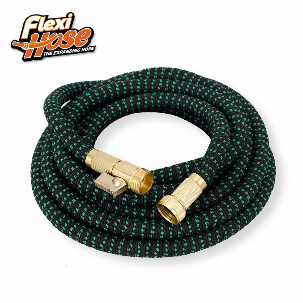 FLEXI HOSE Expandable Garden Hose 75FT with 8 Function Nozzle