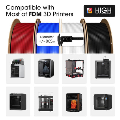 ESUN 10KG Black PLA Filament 1.75mm for 3D Printing