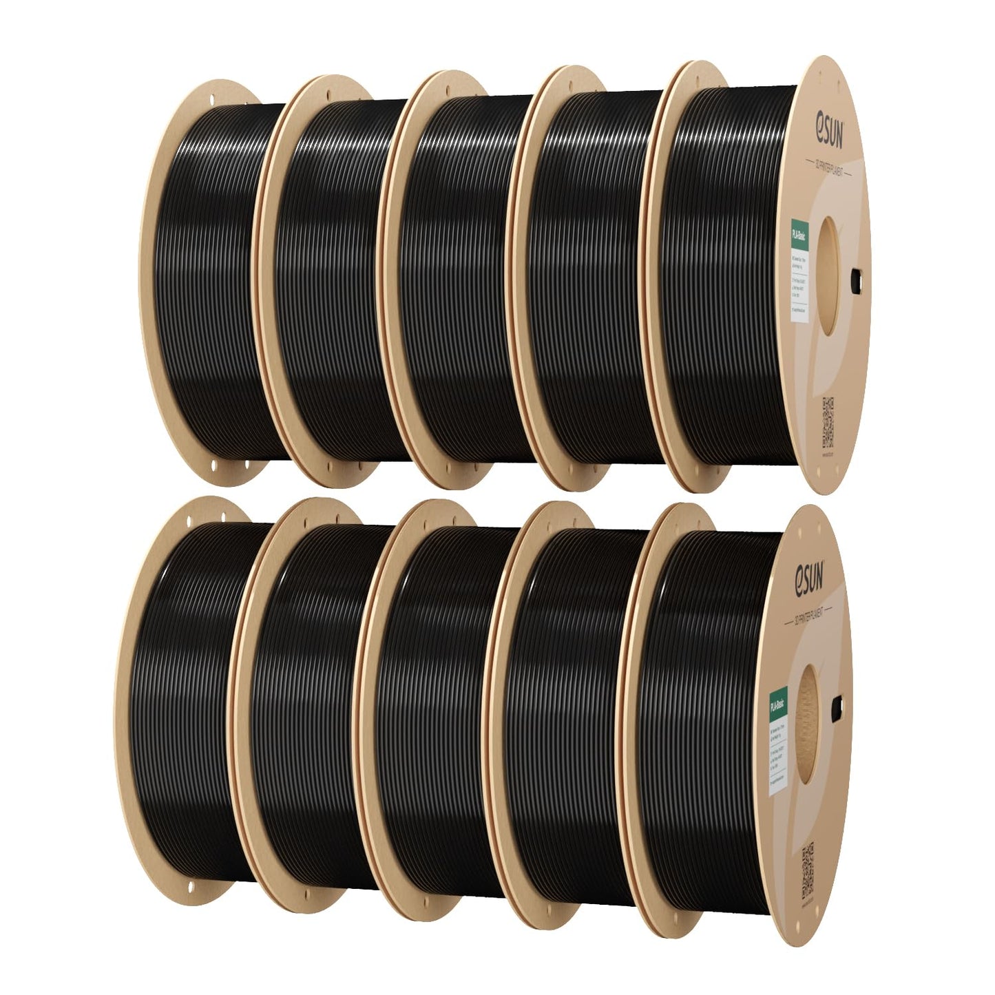 ESUN 10KG Black PLA Filament 1.75mm for 3D Printing