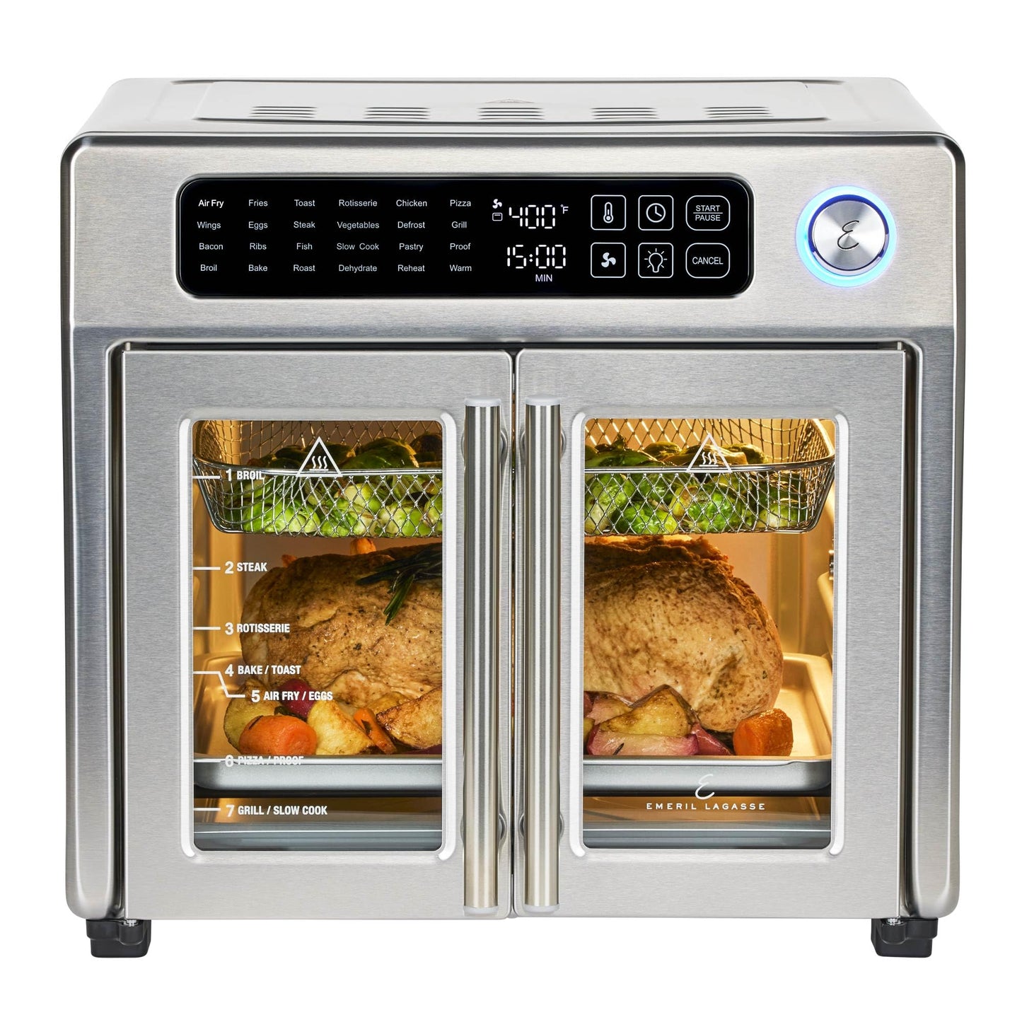 EMERIL LAGASSE Extra Large French Door Air Fryer Toaster Oven