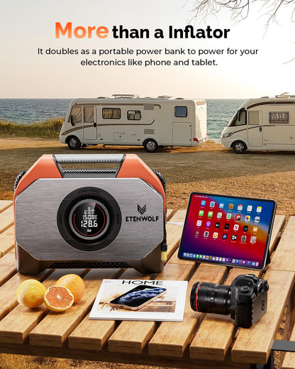 ETENWOLF VORTEX S6 Portable Tire Inflator for Heavy-duty Vehicles