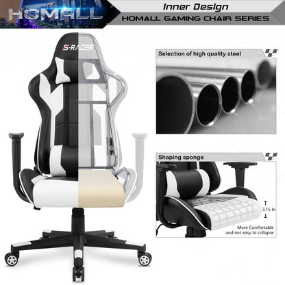 HOMALL Gaming Chair - High Back Ergonomic Leather Desk Chair