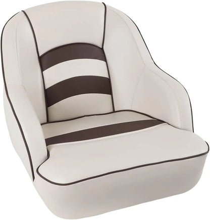 Bucket Pontoon Boat Seat (White/Blue)