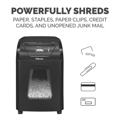 FELLOWES 14C10 Cross-Cut Paper Shredder for Home Office