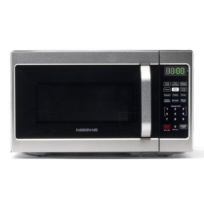 FARBERWARE 0.7 Cu. Ft. Microwave Oven – 700W, Auto Cook, Stainless
