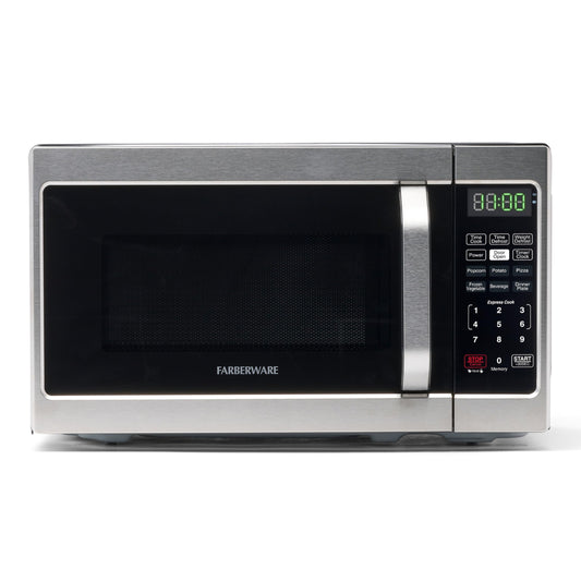 FARBERWARE 0.7 Cu. Ft. Microwave Oven – 700W, Auto Cook, Stainless