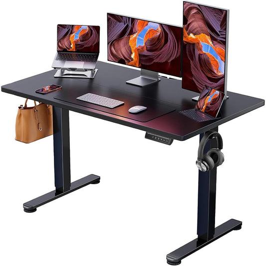 ERGEAR Height Adjustable Electric Standing Desk - Black