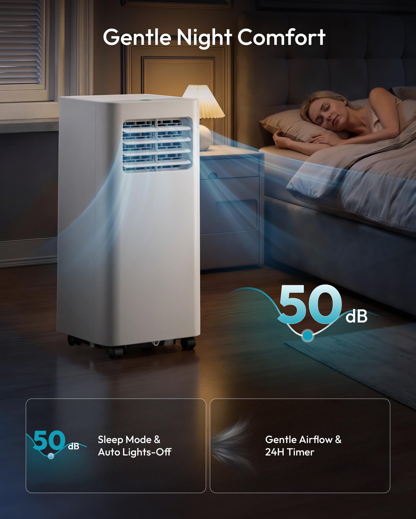 EUHOMY 10,000 BTU Portable Air Conditioner – 4 in 1 Unit