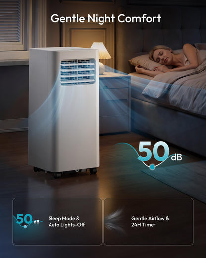 EUHOMY 10,000 BTU Portable Air Conditioner – 4 in 1 Unit
