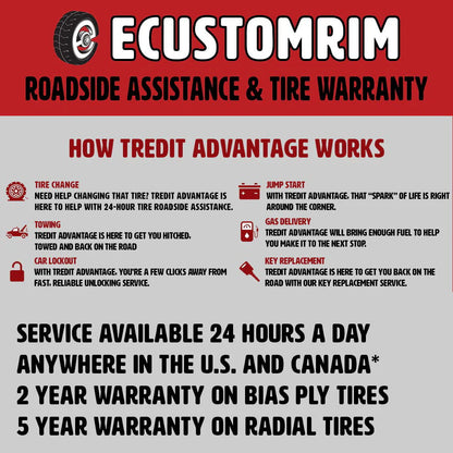 Radial Trailer Tire on Rim ST205/75R14 with 5 Lug Galvanized Spoke Wheel