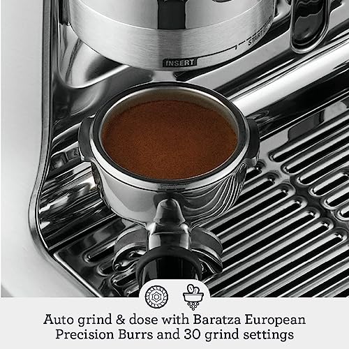 Breville the Barista Pro Espresso Machine with Grinder & Milk Frother, Espresso Maker with Seconds Heat Up, RM BES878BSS, Brushed Stainless Steel (Certified Remanufactured): Home & Kitchen