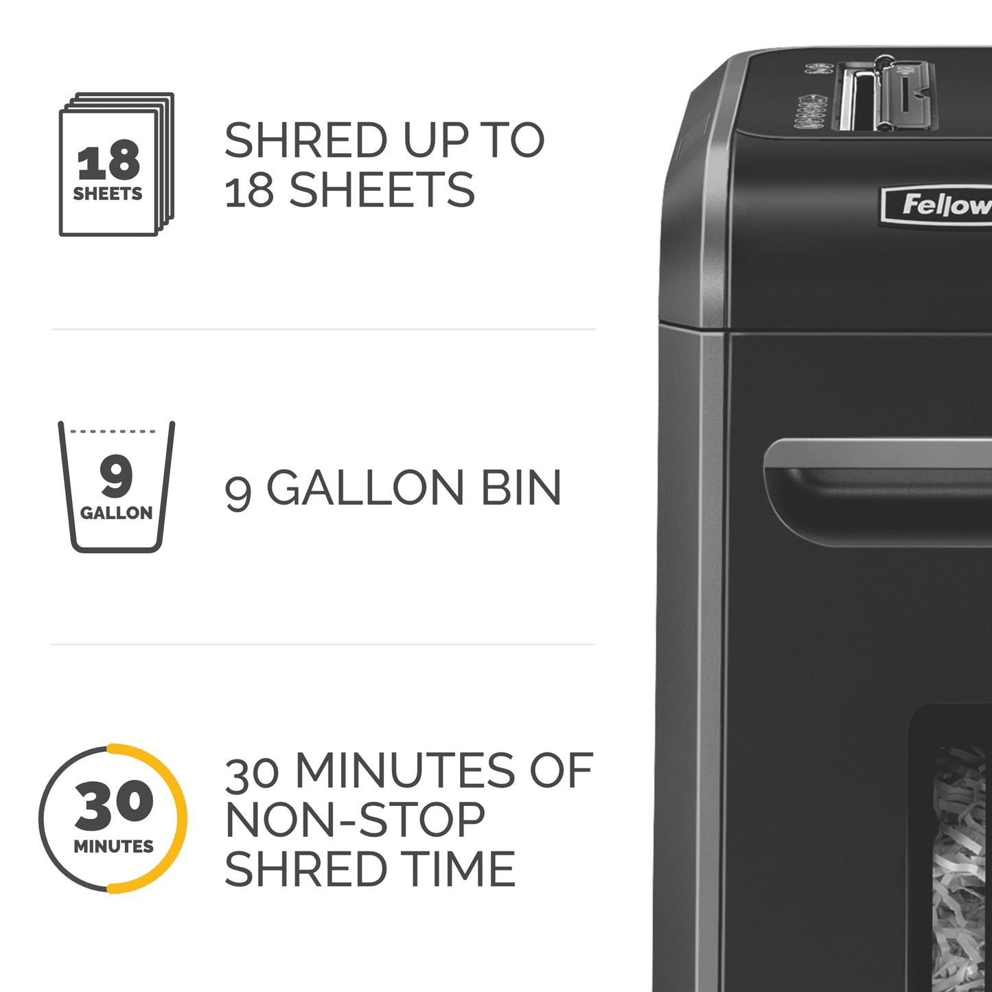 FELLOWES Powershred 99Ci 18-Sheet Heavy Duty Shredder