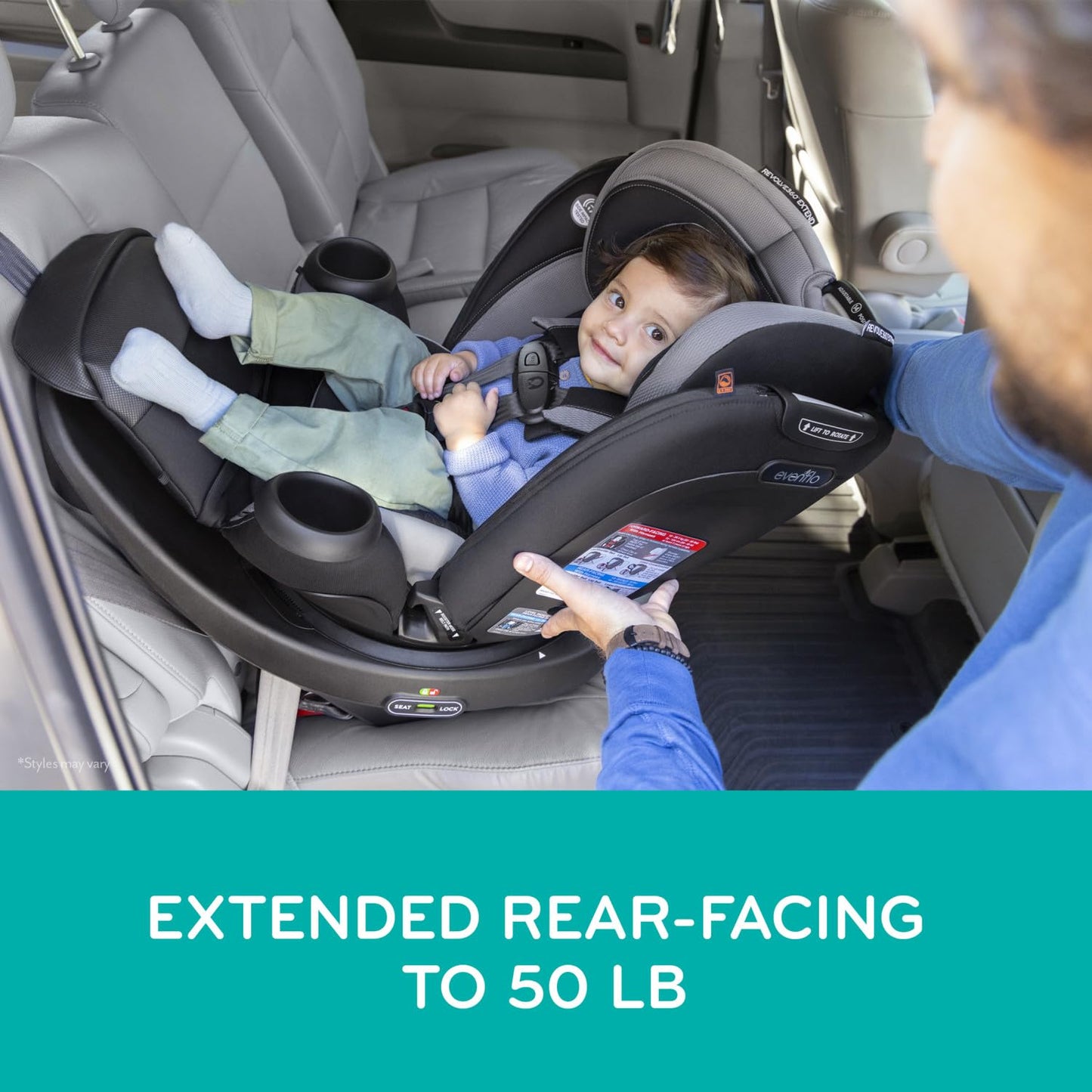 EVENFLO Revolve360 Extend Car Seat - 360° Rotation & Safety