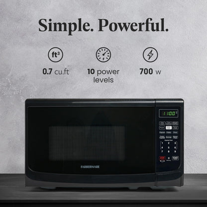 FARBERWARE 0.7 Cu. Ft. Countertop Microwave Oven - 700 Watts