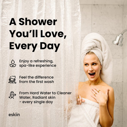 ESKIIN Filtered Shower Head - High Pressure Water Softener