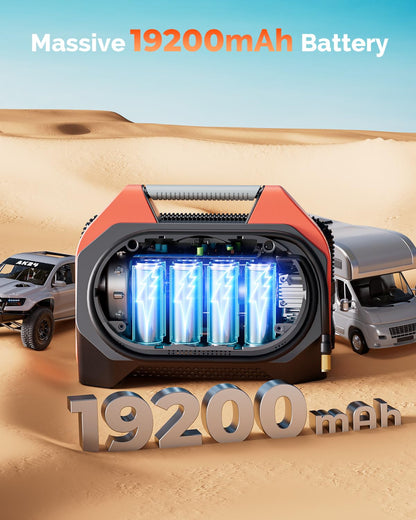 ETENWOLF VORTEX S6 Portable Tire Inflator for Heavy-duty Vehicles