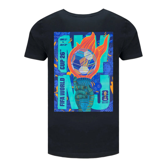 FIFA World Cup 2026™ New York New Jersey Poster Black T-Shirt - Unisex