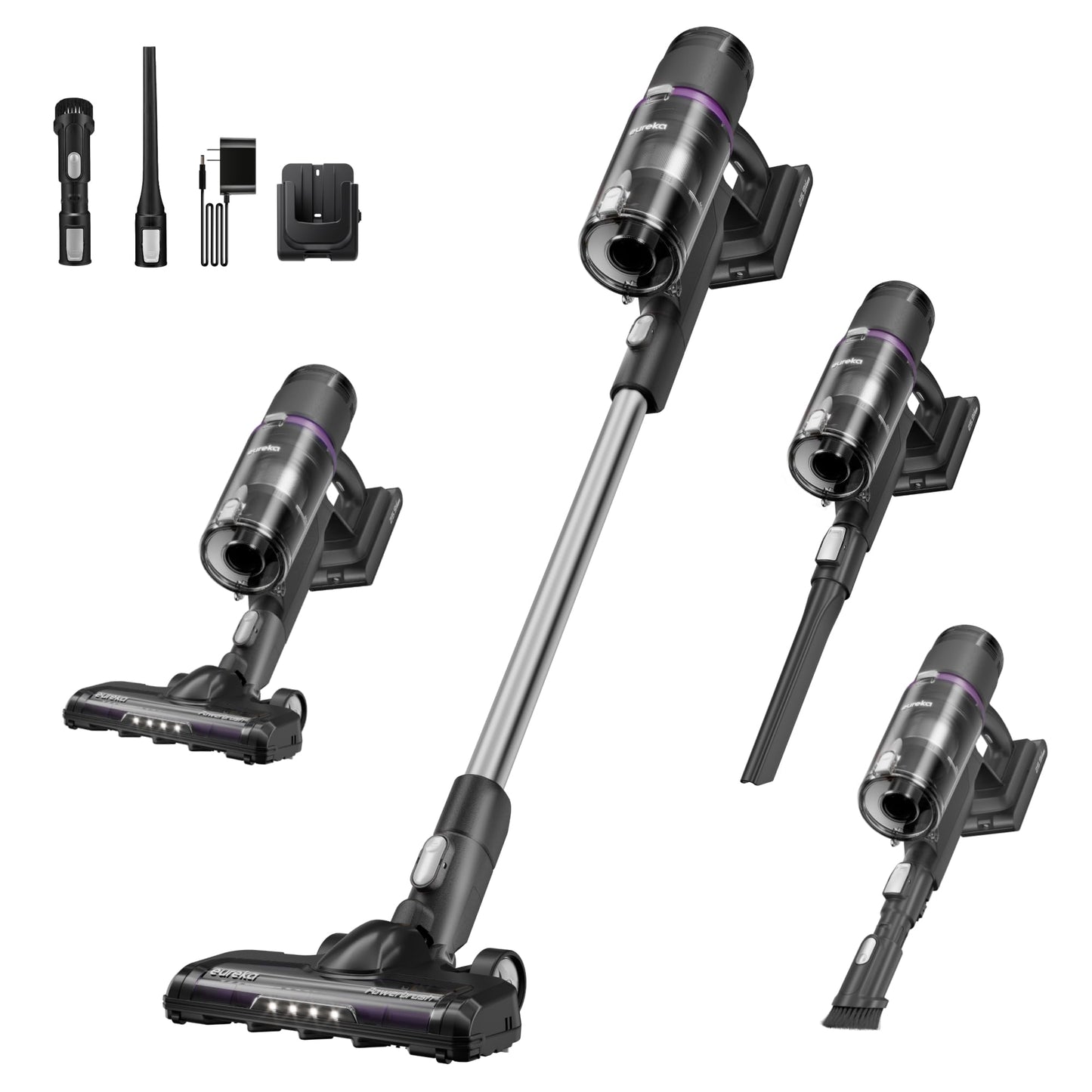 EUREKA ReactiClean 410 Cordless Vacuum - 50 Min Runtime, 5.5 lbs