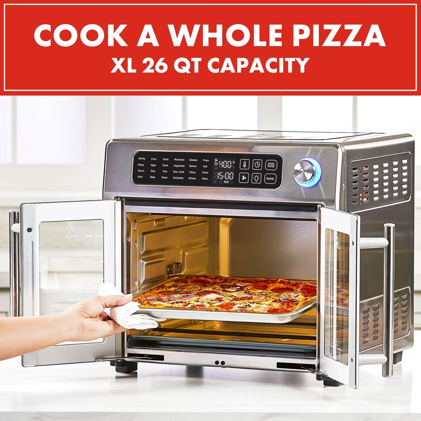 EMERIL LAGASSE Extra Large French Door Air Fryer Toaster Oven