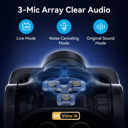 EMEET PIXY 4K AI Dual-Camera PTZ Webcam with Gesture Control