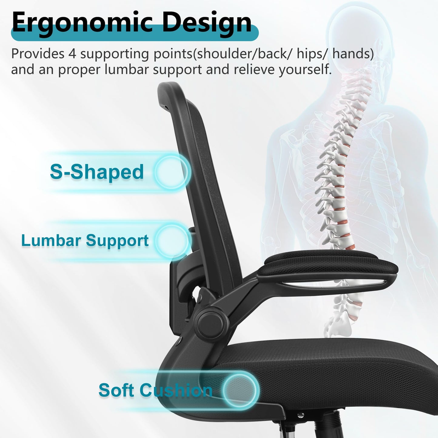 FELIXKING Ergonomic Office Chair with Adjustable High Back