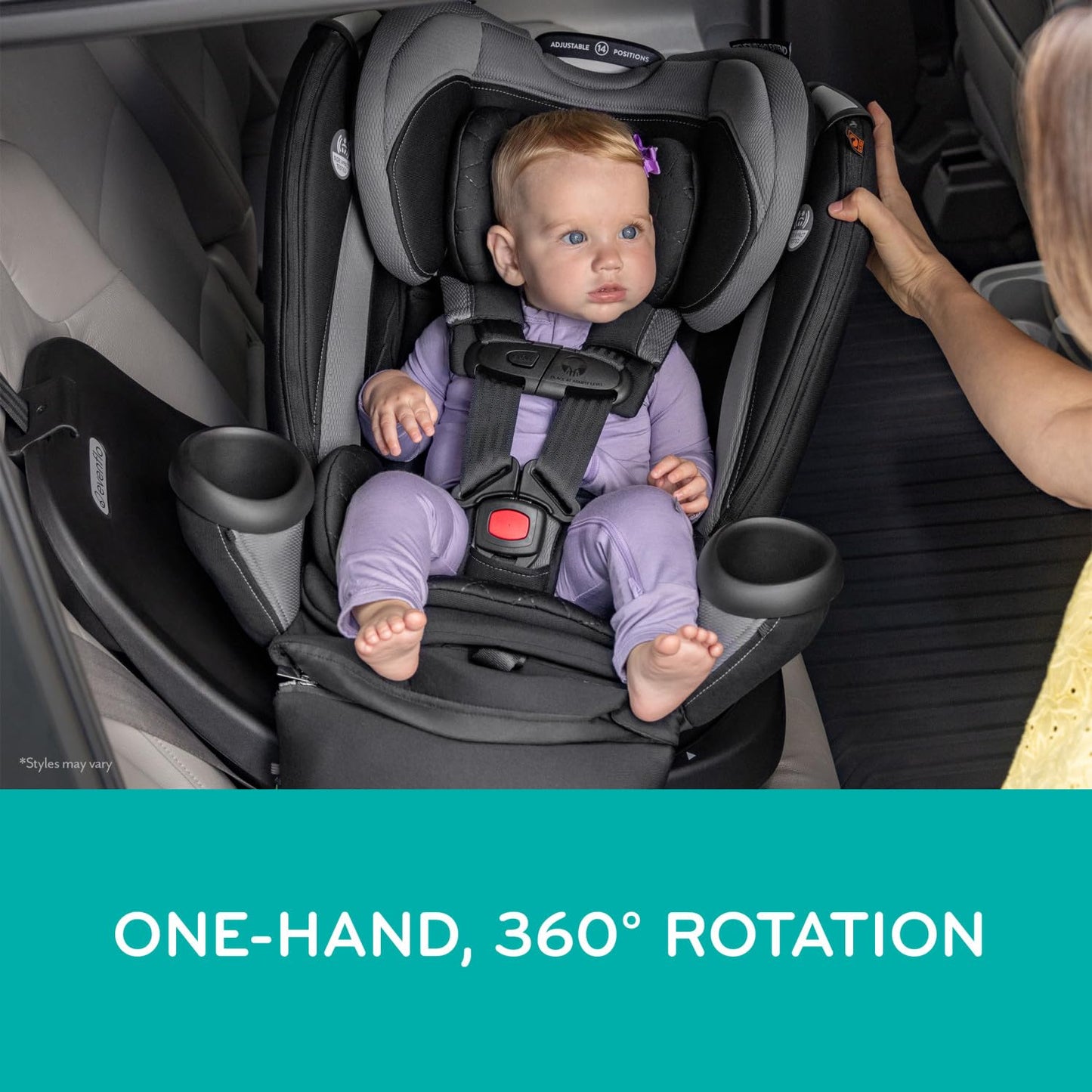 EVENFLO Revolve360 Extend Car Seat - 360° Rotation & Safety