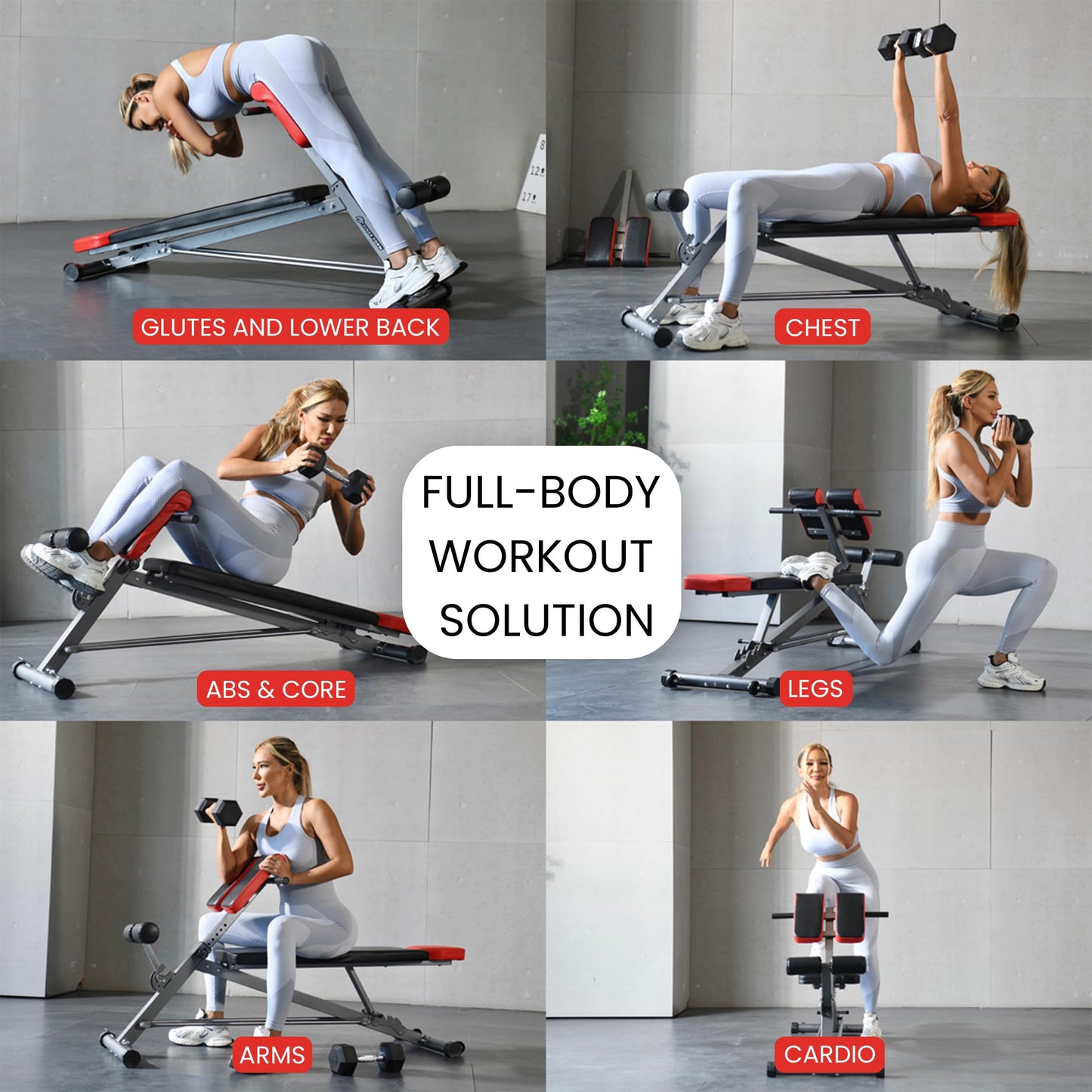 FF FINER FORM Multi-Functional Weight Bench for Home Gym Workout