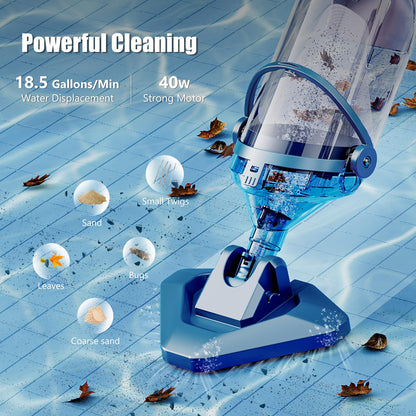 ENHULK T403 Handheld Pool Vacuum for Above Ground Pools
