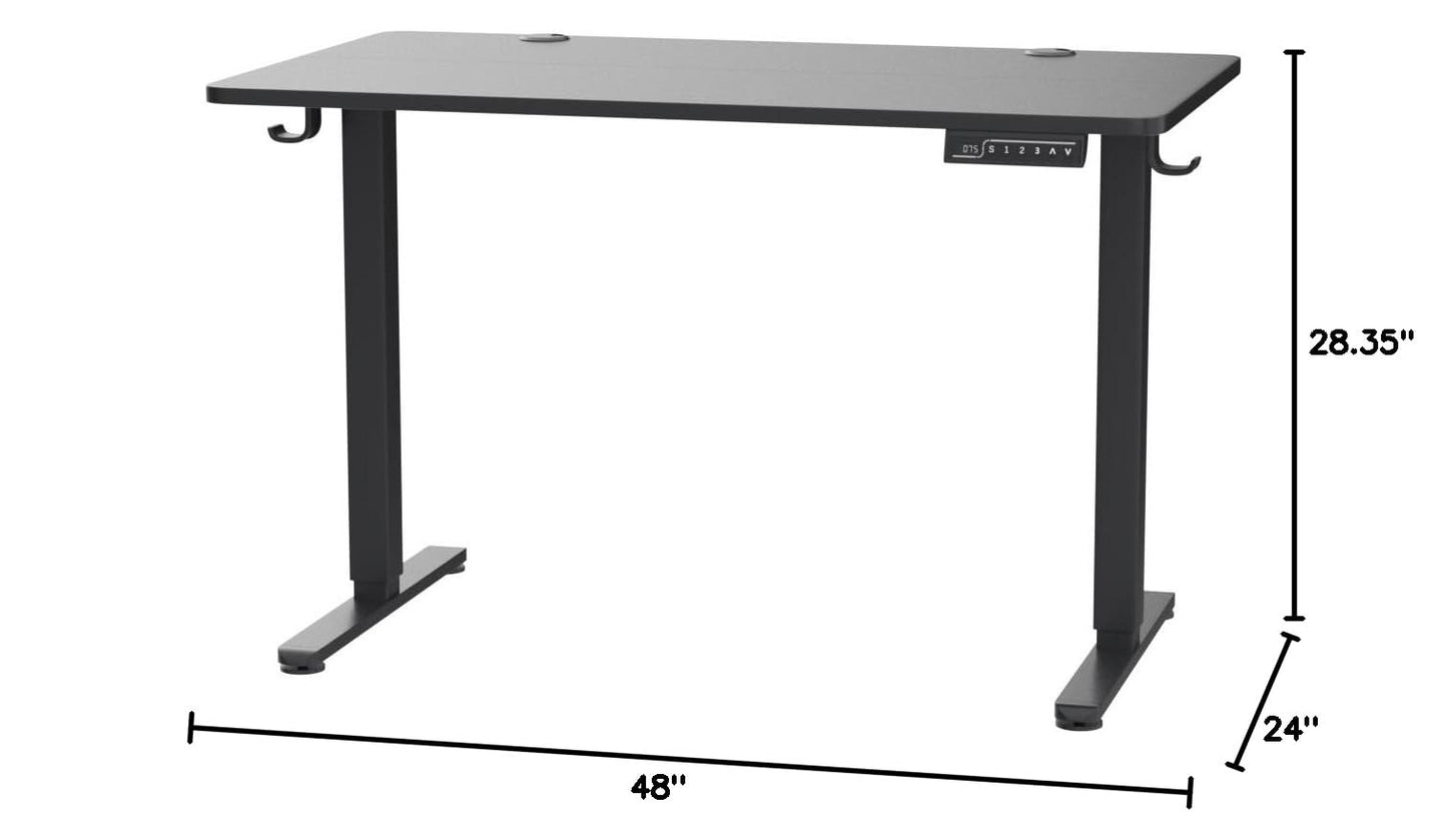 ERGEAR Height Adjustable Electric Standing Desk - Black