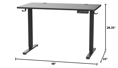 ERGEAR Height Adjustable Electric Standing Desk - Black