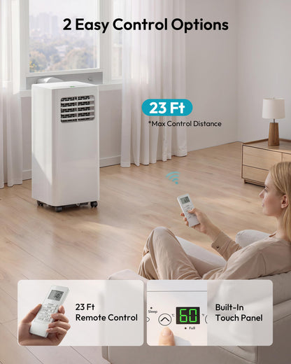 EUHOMY 10,000 BTU Portable Air Conditioner – 4 in 1 Unit