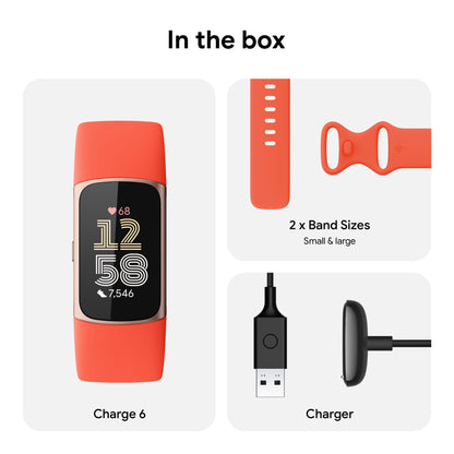 FITBIT Charge 6 Fitness Tracker with Heart Rate & GPS