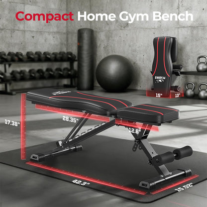 FLYBIRD WB2 Weight Bench - Adjustable Foldable Utility Bench