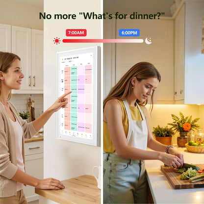 FLYEVFISH Digital Calendar 15.6 Inch Interactive Wall Planner