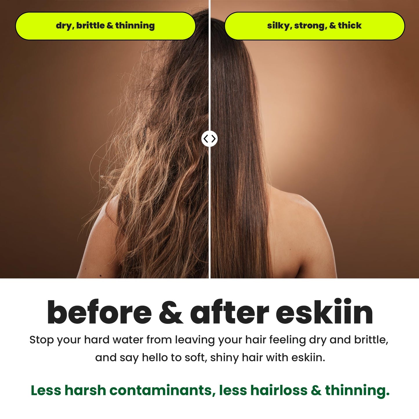 ESKIIN Filtered Showerhead - High Pressure Water Softener