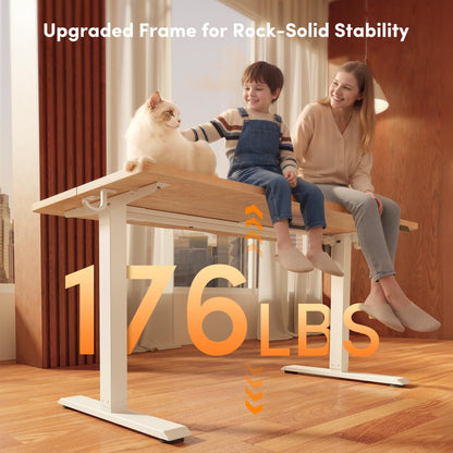 FEZIBO Electric Height Adjustable Standing Desk - 48x24 Inches