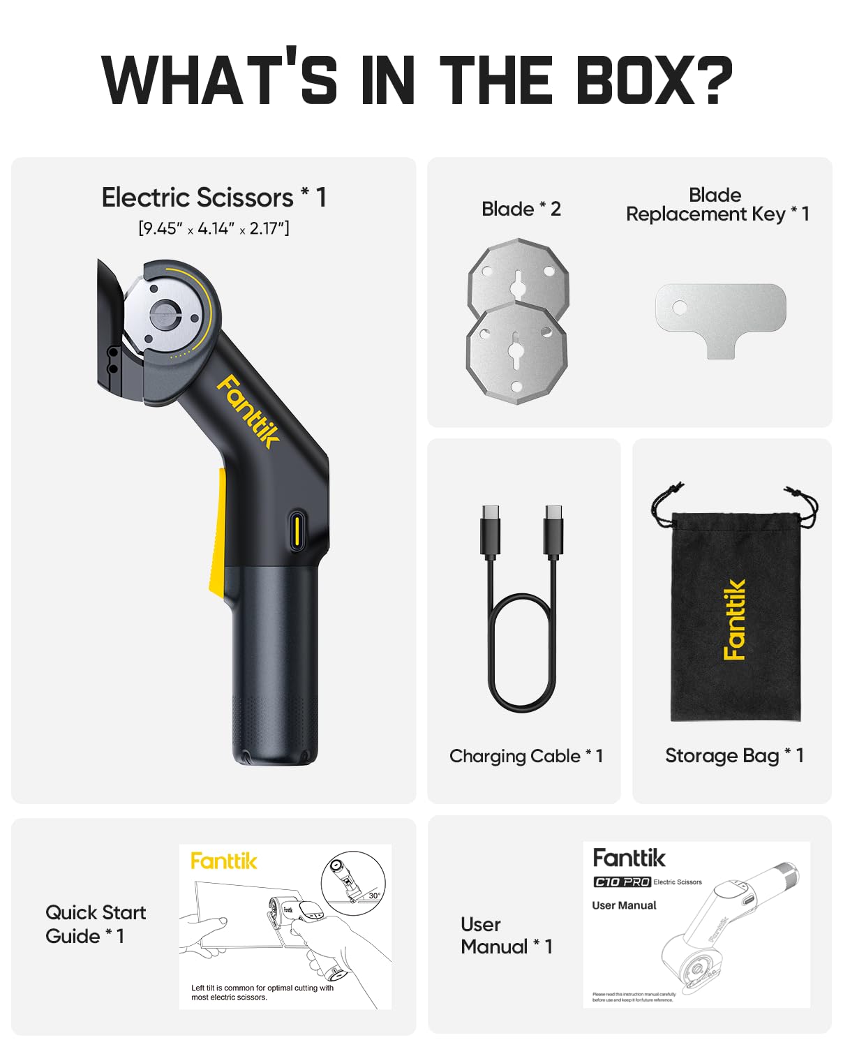 Fanttik C10 Pro BowGuide Electric Cutter and Scissors