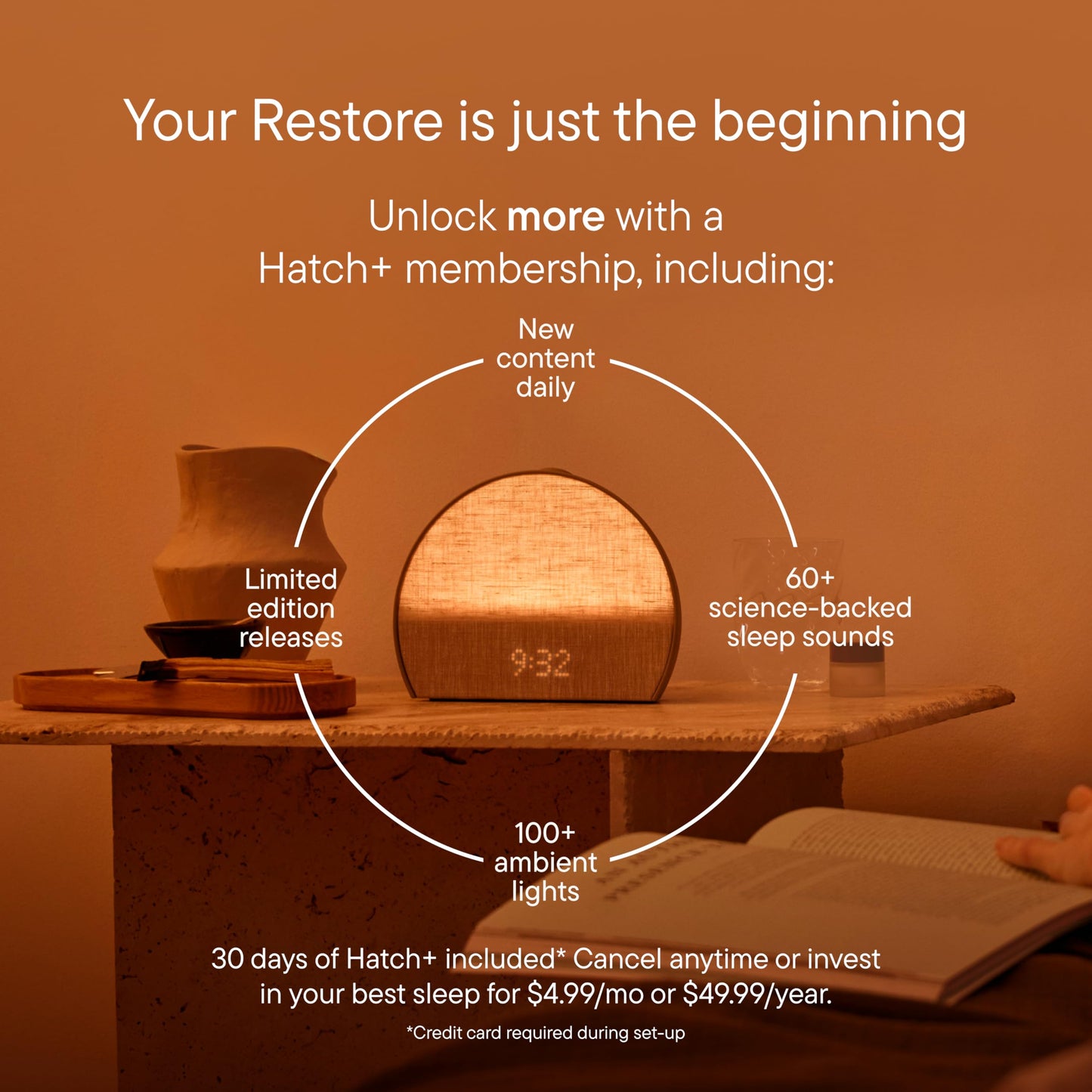 HATCH BABY Hatch Restore 3 Smart Sunrise Alarm Clock & Sound Machine