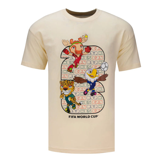 FIFA World Cup 2026™ Mascot Cream Crew T-Shirt - Unisex