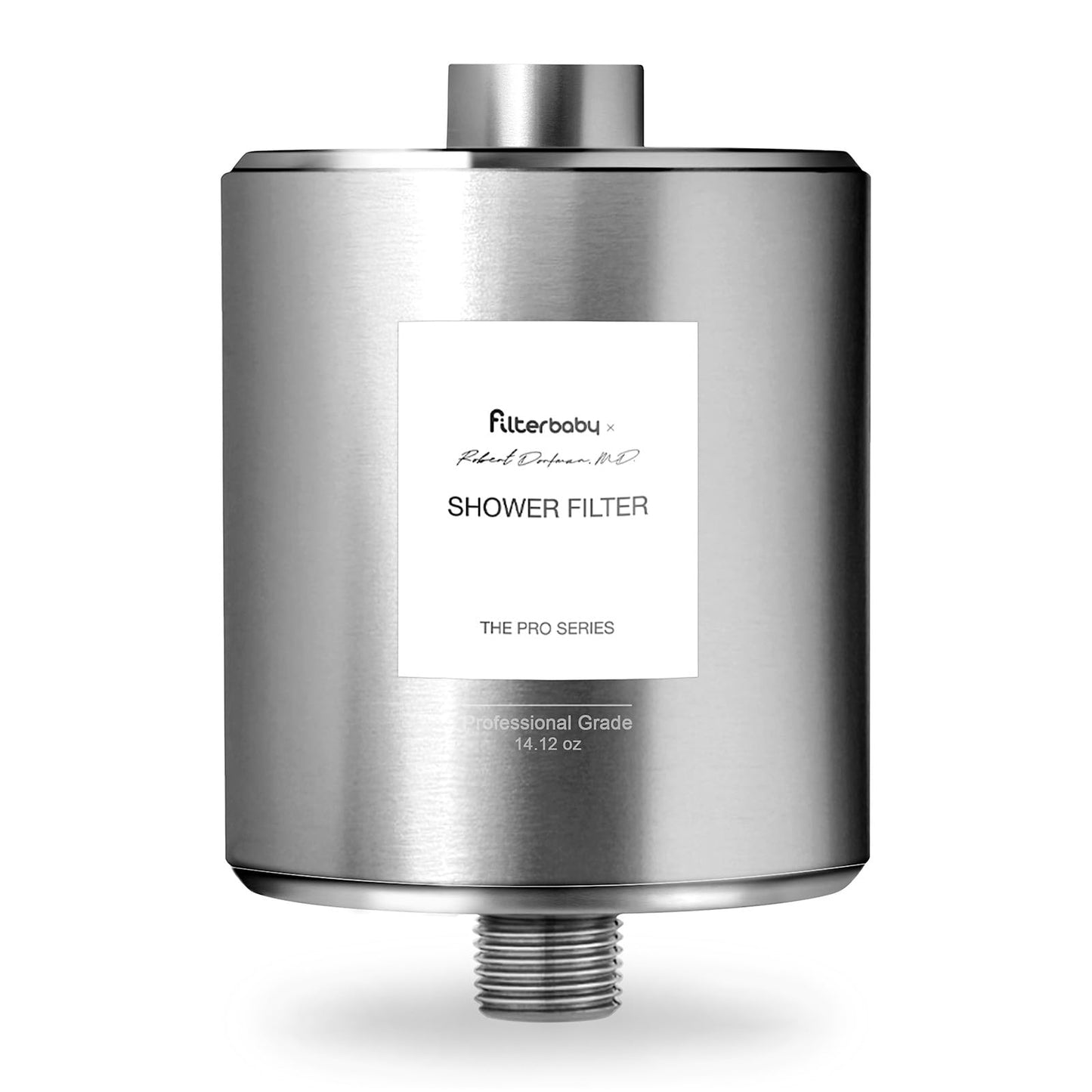 FILTERBABY Titanium Shower Filter Pro - NSF 177 Certified, Reduces Chlorine and Lead
