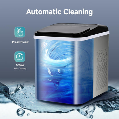 EUHOMY Nugget Ice Maker - Portable, Ready in 8 Mins, 35lbs/24H