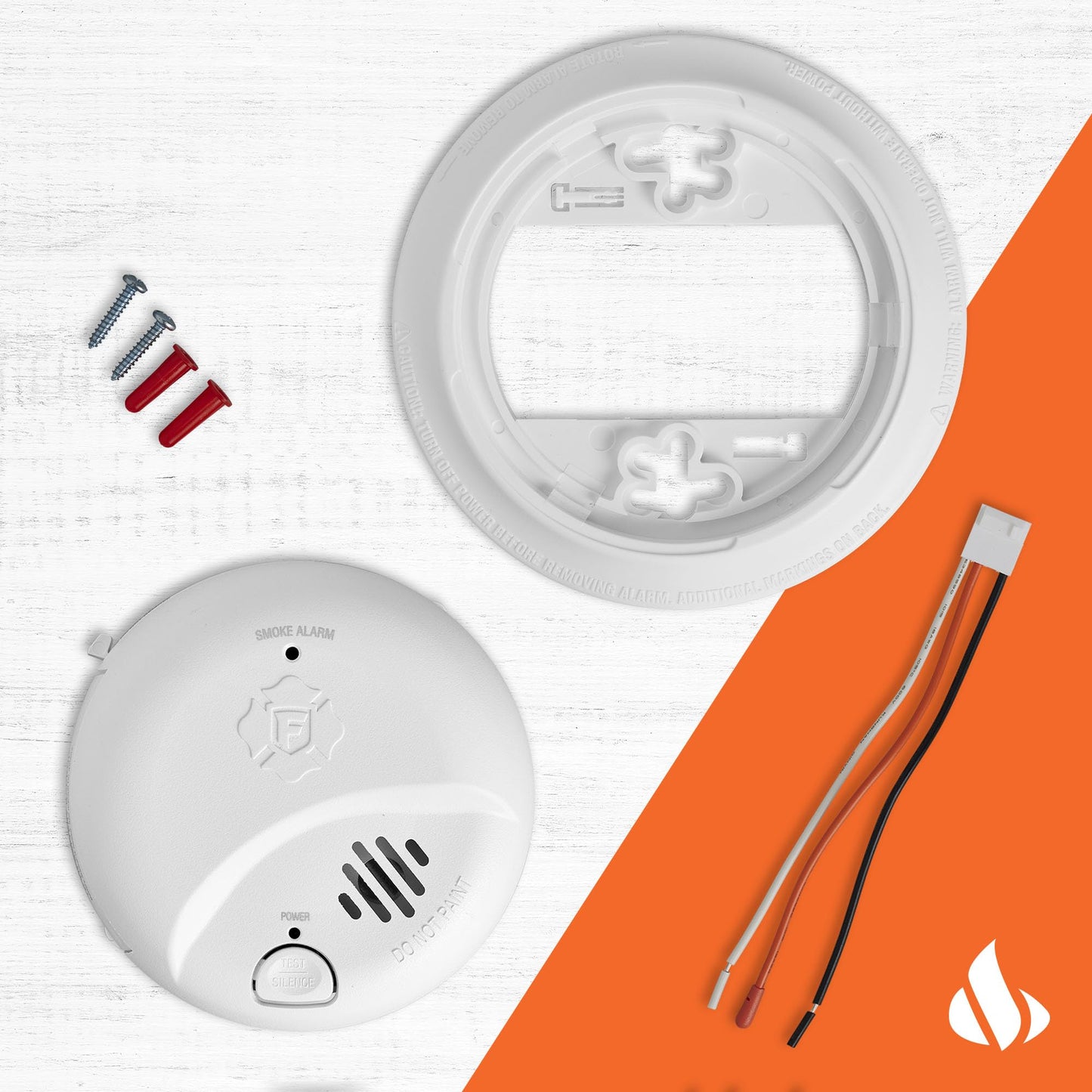 FIRST ALERT BRK Smoke Alarm Interconnect Hardwire Detector 3-Pack